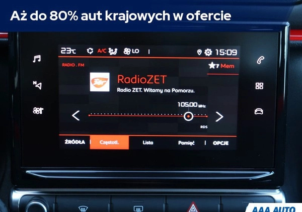 Citroen C3 cena 55000 przebieg: 45626, rok produkcji 2020 z Goniądz małe 326